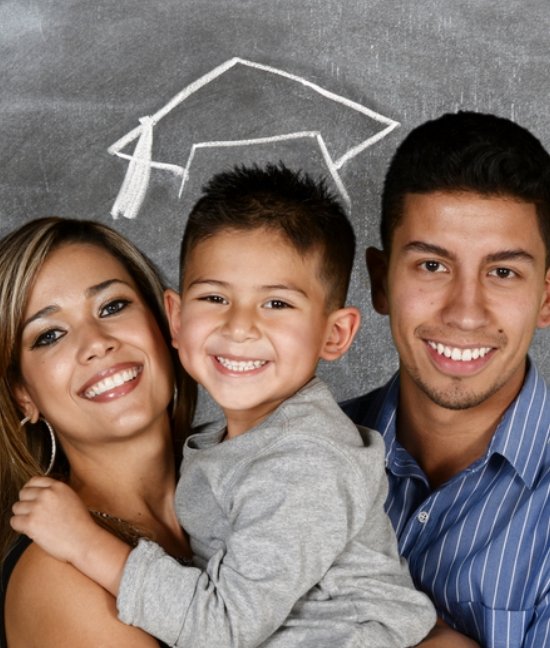 family Parents with a young son